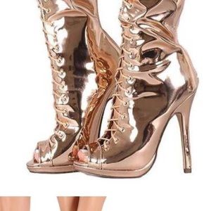 Rose gold heels